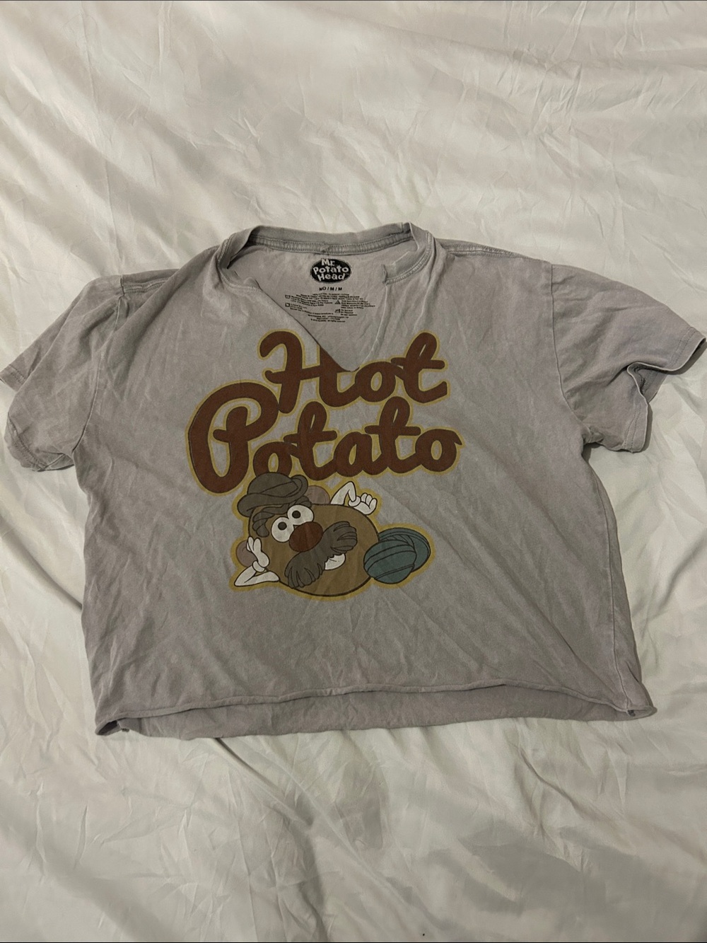 Hot Potato Graphic Short Sleeve Tee - Gray